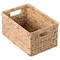 Vintiquewise Storage Basket, Beige, Water Hyacinth, 13.8 in L x 9.45 in W x 7.1 in H QI003544.M - alternate 4